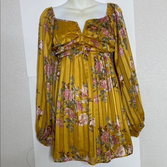 Forever 21 Dresses & Skirts - Forever 21 Yellow Tiered Babydoll Dress